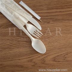 Disposable environmental friendly knife fork and spoon cutlery set