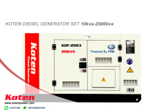 Koten FAW Series Generator 30kVA Silent Type For Sale