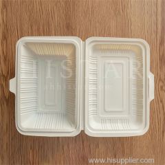 Large capacity biodegradable disposable lunch box