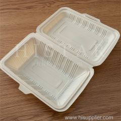 Large capacity biodegradable disposable lunch box