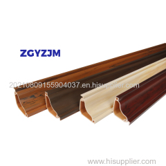 ZGYZJM PVC Cable Concealer Cover Raceway Kit Triangle Cord Hider for Wall Office Cable Trunking Wire Duct