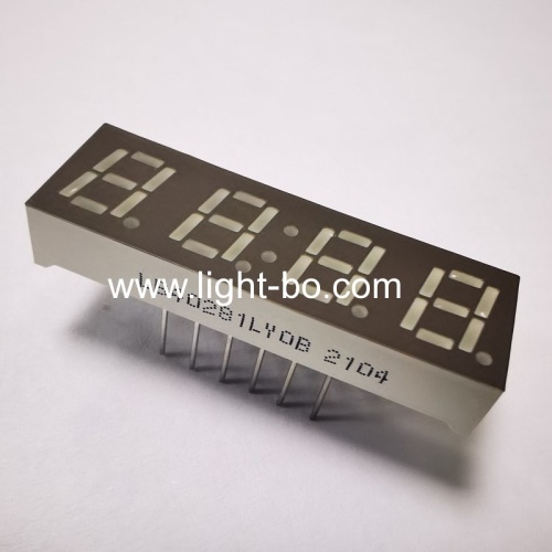 Super bright Yellow common cathode 0.28 Four-Digit 7-segment LED Display for Instrument Panel