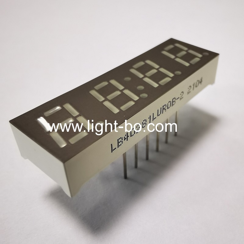 Common cathode Ultra bright red 0.28inch Four-Digit 7-segment LED numeric Display for process control