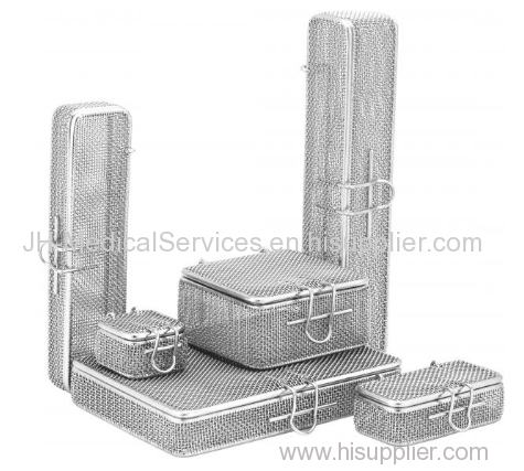 Fine mesh baskets/Fine Mesh Boxes with Hinged Removable Lid