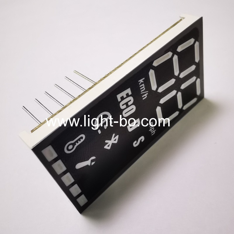 display led multicolore a 7 segmenti anodo comune per quadro elettrico moto