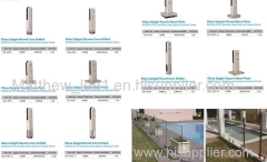 frameless pool fence spigot glass clamp