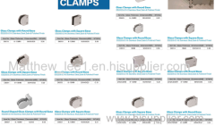 stainless steel glass clamps clips