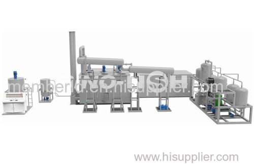 Waste oil to base oil vacuum distillation plant