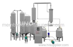 Waste oil to diesel distillation plant