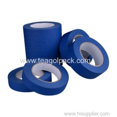 Water Acrylic Glue 140micx1250mmx2000M Masking Tape Jumbo Rolls Blue Color