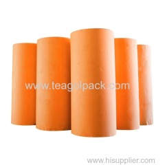 Orange Color 140micx1250mmx2000M Crepe Paper Masking Tape Jumbo Rolls Nature Rubber Glue