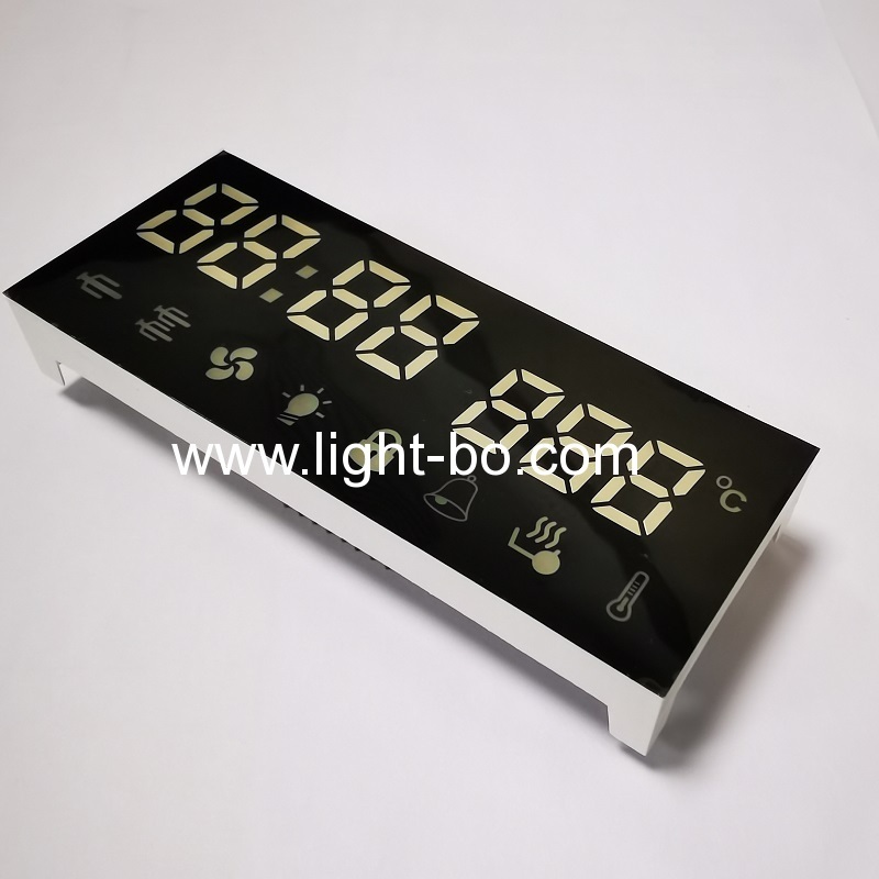 módulo de display LED de 7 segmentos branco ultra brilhante para controlador digital de cronômetro de forno