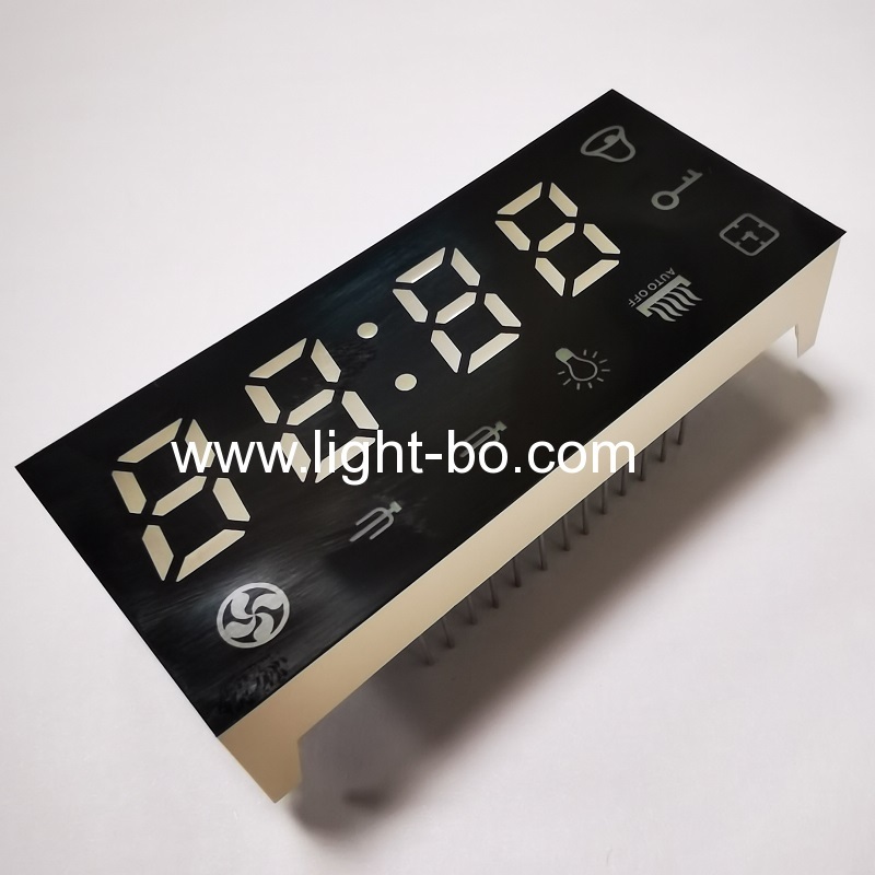 Ultra bright white 4 Digit 12mm 7 Segment LED Display common cathode for Gas Cooker