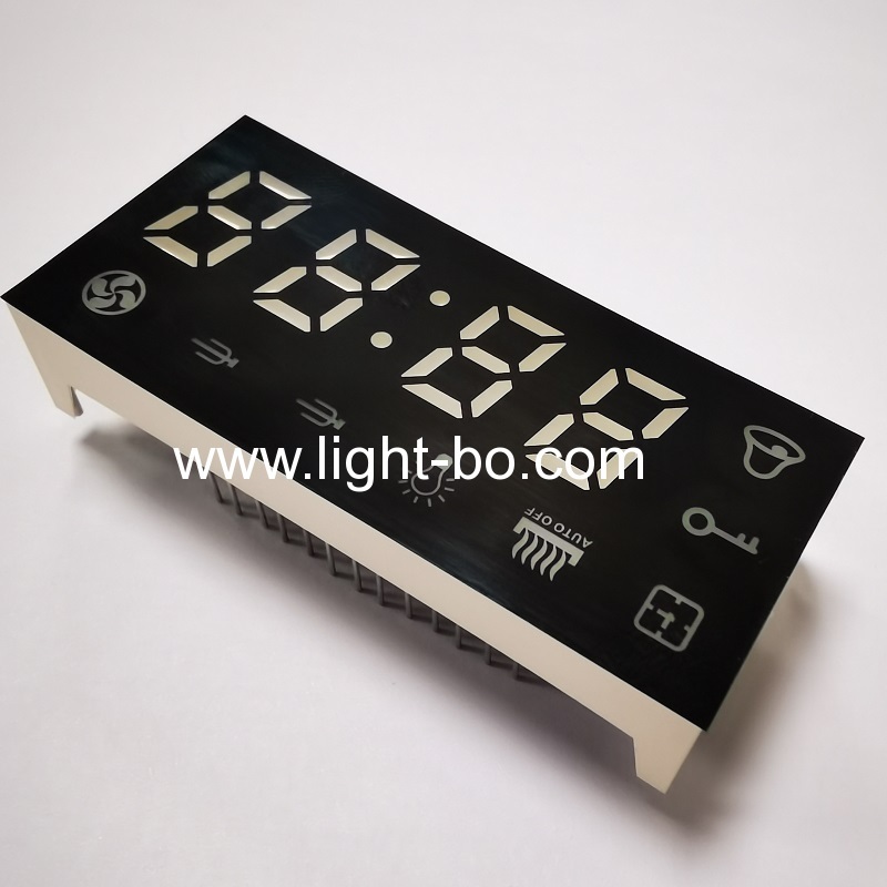 Ultra bright white 4 Digit 12mm 7 Segment LED Display common cathode for Gas Cooker