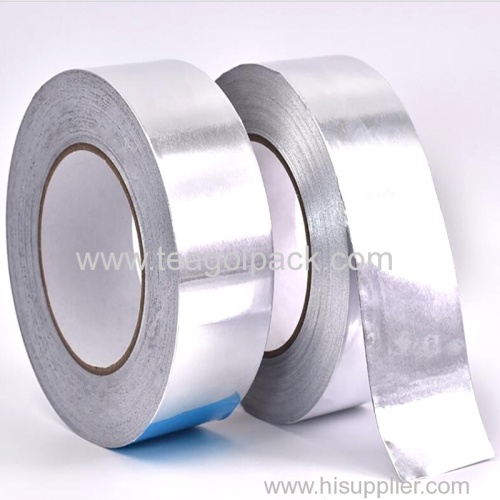 40micx1200mmx1000M Aluminum Foil Tape Jumbo Rolls Silver Hotmelt Glue