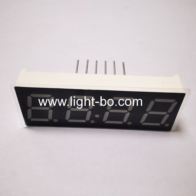 شاشة عرض LED حمراء فائقة السطوع مقاس 0.39 بوصة مكونة من 4 أرقام و7 قطاعات وأنود مشترك لوحدة التحكم في مستوى الرصيف