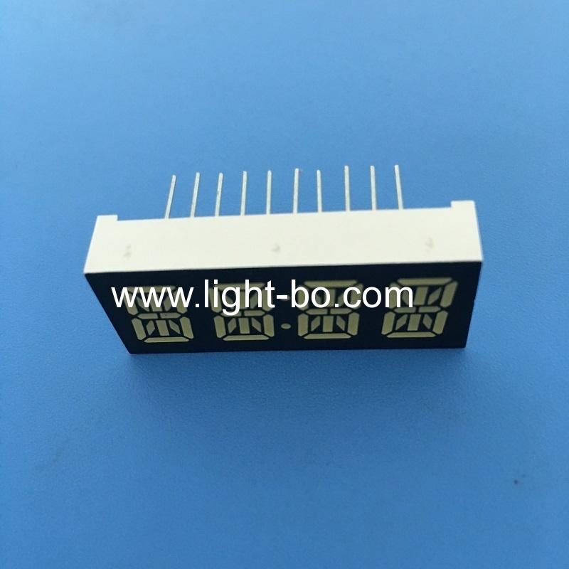 display de relógio led alfanumérico branco ultra brilhante de 0,4 polegadas de 4 dígitos e 14 segmentos para temporizador de micro-ondas