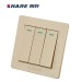 China Share Factory Quality PC UK wall Switches 1/2/3/4Gang/1/2/Multi Way Switches 86 type For Home/Office/Hotel etc