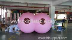 Custom printed PVC inflatable helium breast balloon for sport advertising