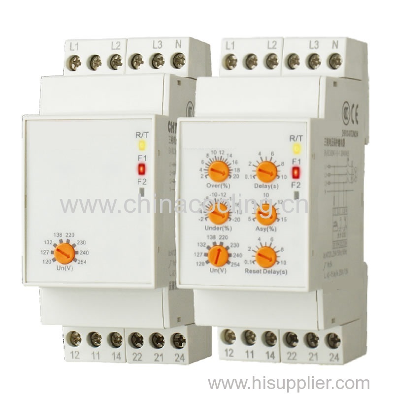 Voltage control relay AC 3x208-3x440V AC 3x120-3x254V 50/60Hz