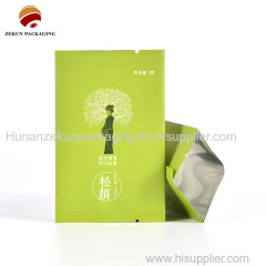 New design 3 side seal aluminum foil bags customized tea packaging