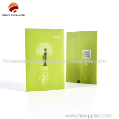 New design 3 side seal aluminum foil bags customized tea packaging