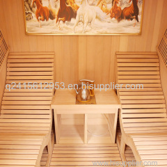 Factory Sell Infrared Dry Heat Relax Sauna with Lounger