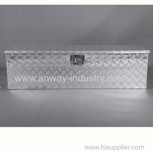 Silver Aluminum Heavy Duty Pick Up Truck Truck Bed Tool Box Trailer Storage Tool Box