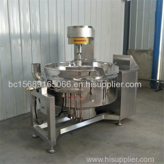 Factory direct supply 300L stainless steel large commercial steam cooking pot with mixer / agitator