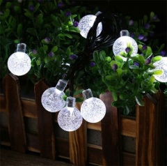 Outdoor Solar Bubble String Light Christmas Wedding Patio Decorative Light