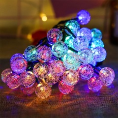 Outdoor Solar Bubble String Light Christmas Wedding Patio Decorative Light