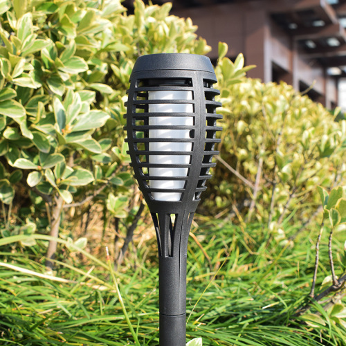 Outdoor Waterproof 96LED Solar Flame Light Courtyard Landscape Lamp