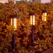 Outdoor Waterproof 96LED Solar Flame Light Courtyard Landscape Lamp