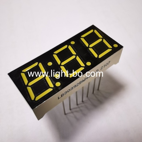 Long lead pin Ultra white triple digit 0.39 led clock display for washing machine