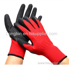 Latex Coated Industrial Safety Rubber Hand Protective Working Gloves