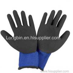 Latex Coated Industrial Safety Rubber Hand Protective Working Gloves