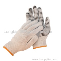 PVC Dotted Cotton Knitted Working Gloves