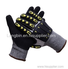 Oilfield Oil&Gas Petroleum Industrial Use TPR Cut Resistance Gloves