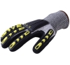 TPR Anti Impact Anti Vibration Anti Cut Safety Work Gloves with Foam Rubber Coating