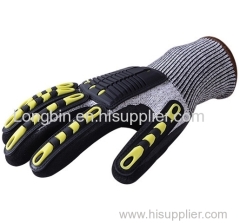 Oilfield Oil&Gas Petroleum Industrial Use TPR Cut Resistance Gloves