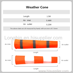 Airport Industry Use Orange Reflective High Visibility Wind cones