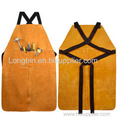 Flame Proof Heat Resistant Cowhide Welding Aprons