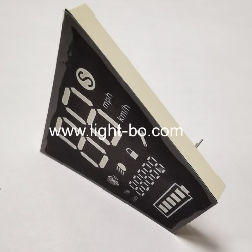 Customized White/Red/Yellow 7 Segment LED Display Module for Electric Motorcycle Vehicle