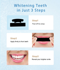 FDA&CE Approved Activated Charcoal Black Teeth Whitening Strips