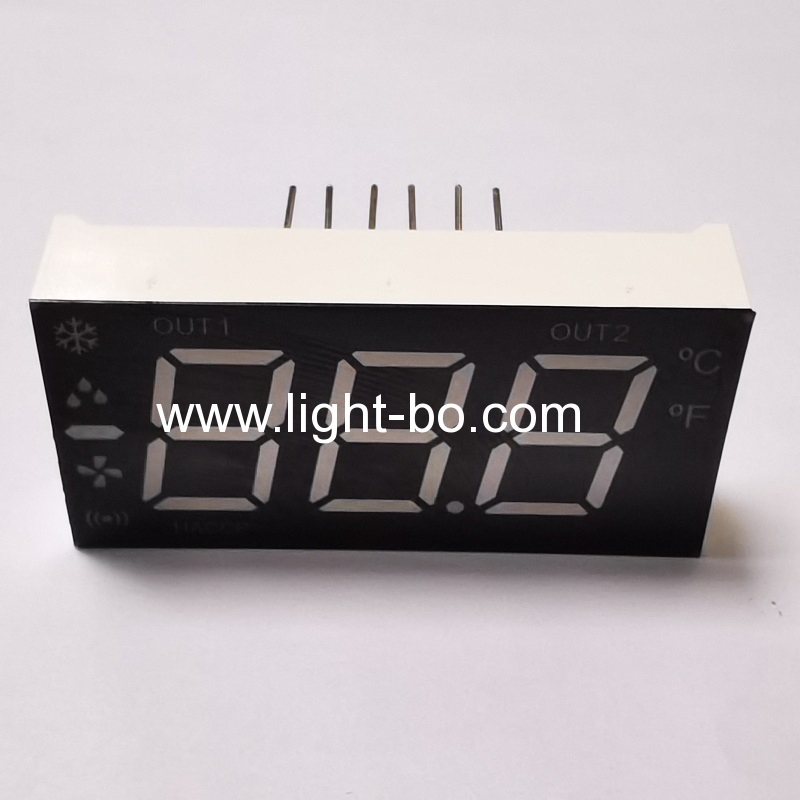 Super bright red common cathode Triple Digit 0.5" 7 Segment LED Display with minus sign for Refrigerator Controller