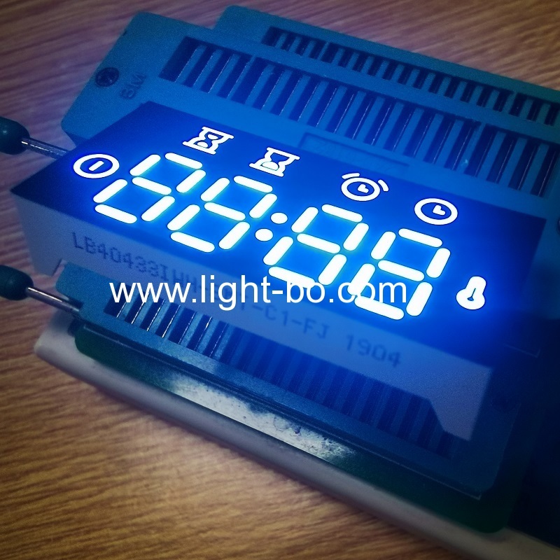 Ultra white 4 dígitos 7 segmentos LED display anodo comum para controlador de forno