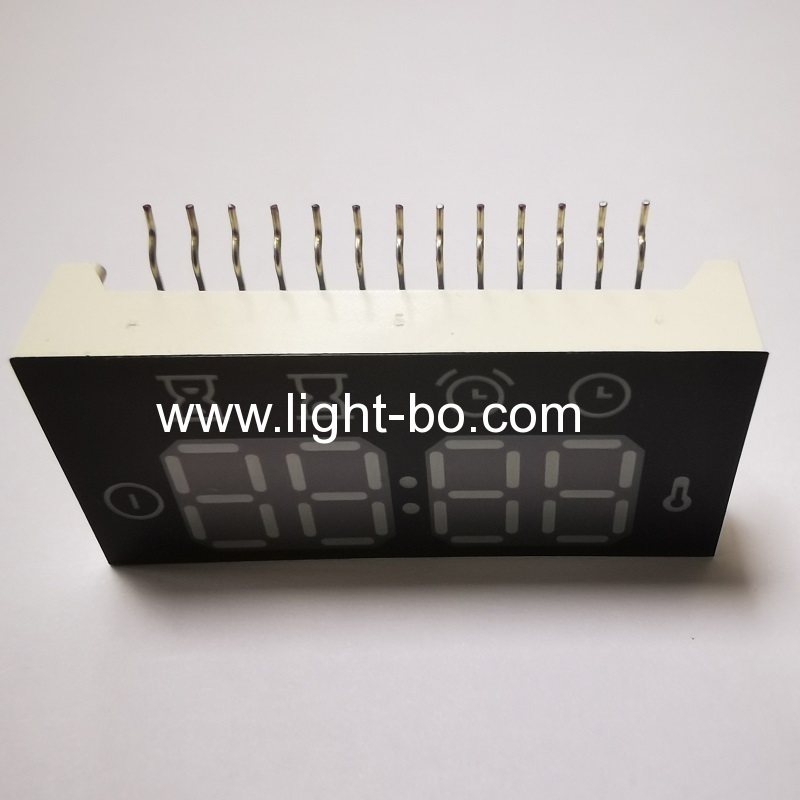 Ultra white 4 dígitos 7 segmentos LED display anodo comum para controlador de forno