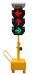 solar mobile traffic signal lights 300 (3 lights with 3 colors each)