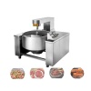 Automatic industrial gas heating planetary cooking and mixing machine with paddles mixer