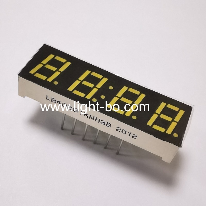 Ultra white 4 Digit 0.28" 7 Segment LED Clock Display Common cathode for Instrument Panel